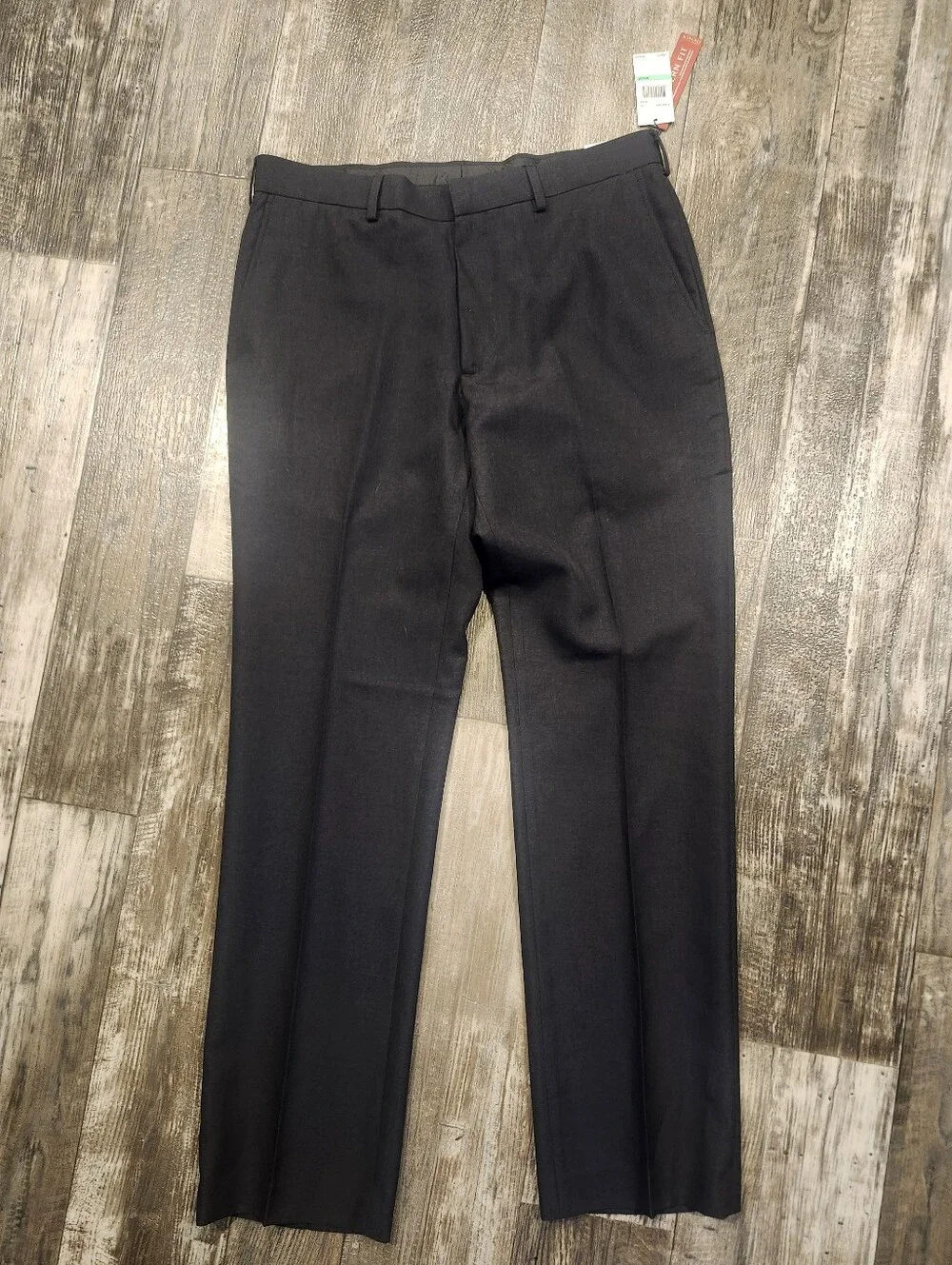 NWT Perry Ellis Portfolio Travel Luxe Modern Fit Dress Pants Black 34x32